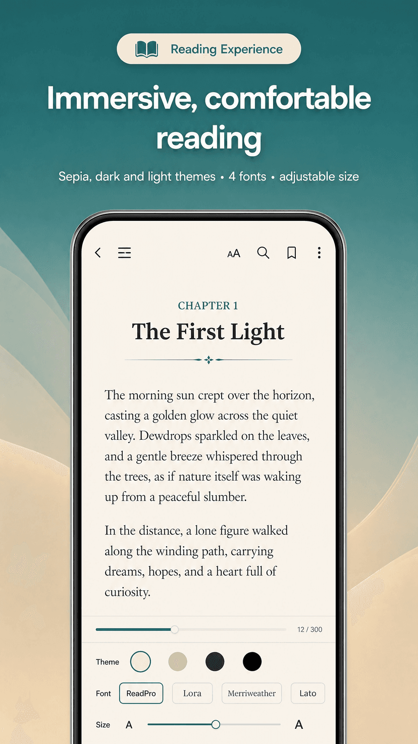 Immersive, comfortable reading — ReadPro