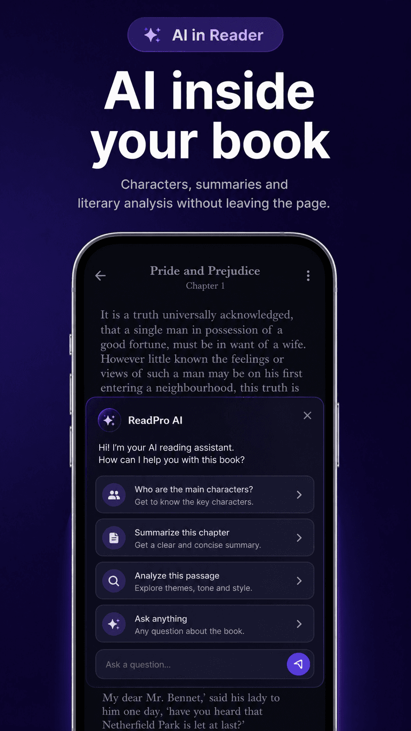 AI inside your book — ReadPro EN